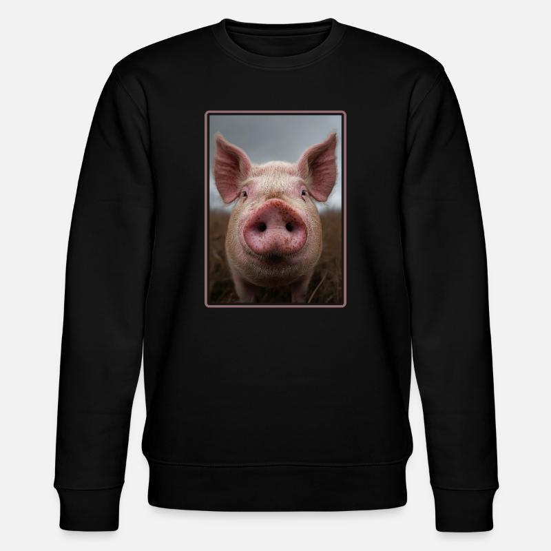 Pig Pig - Stanley/Stella CHANGER Unisex Organic Sweatshirt - black