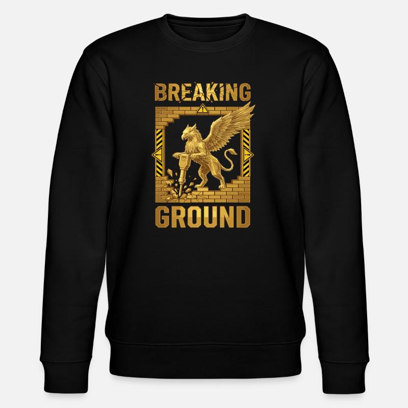 Breaking Ground Greif - Stanley/Stella Unisex Bio-Sweatshirt CHANGER  - Schwarz