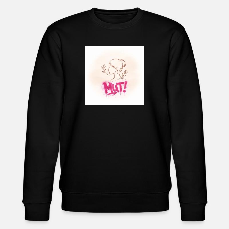 Courage ! Silhouette de femme graffite - Sweat bio CHANGER Stanley/Stella Unisexe - noir