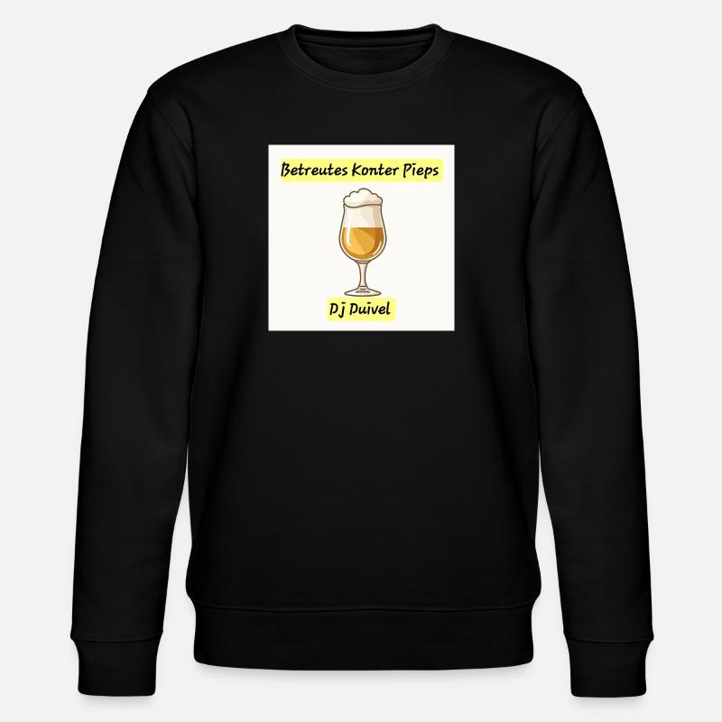 Konter Pieps trinken  - Stanley/Stella Unisex Bio-Sweatshirt CHANGER  - Schwarz