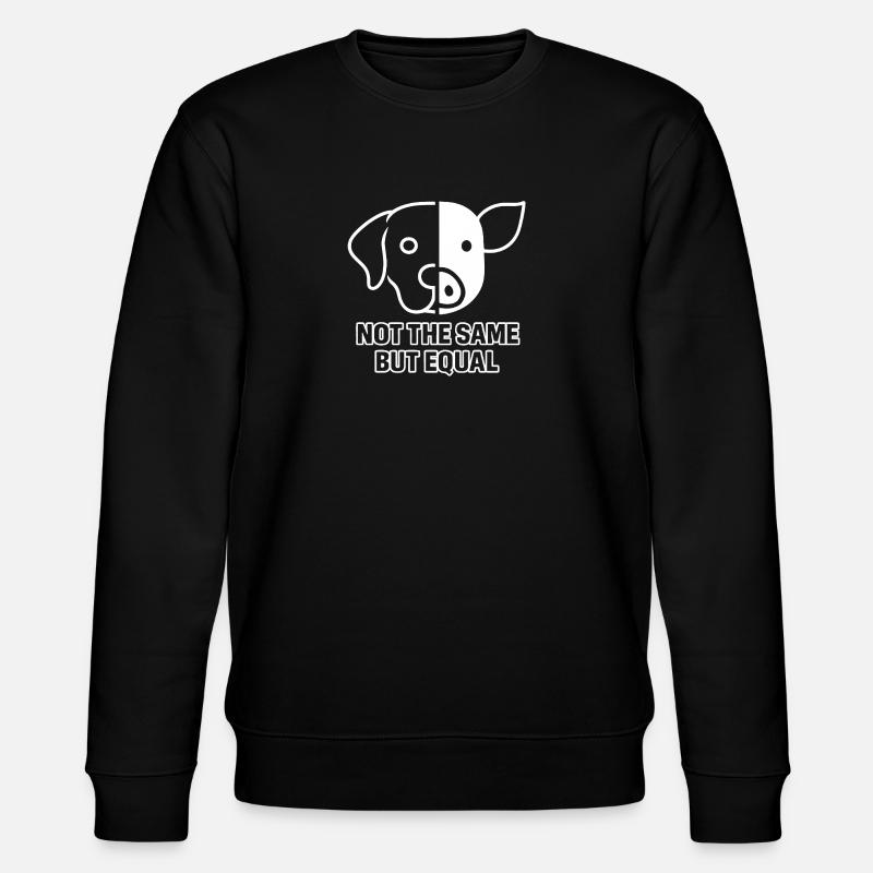Hund Schwein - Stanley/Stella Unisex Bio-Sweatshirt CHANGER  - Schwarz