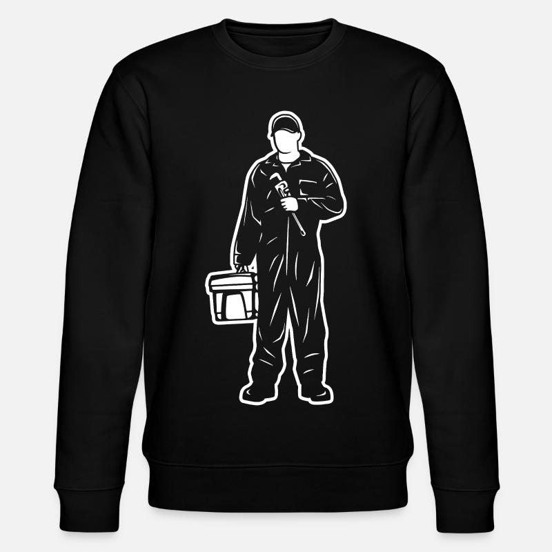 Klempner - Stanley/Stella Unisex Bio-Sweatshirt CHANGER  - Schwarz