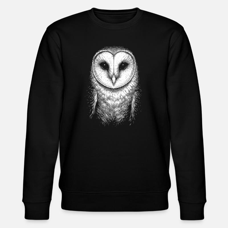Schleiereule - Stanley/Stella Unisex Bio-Sweatshirt CHANGER  - Schwarz