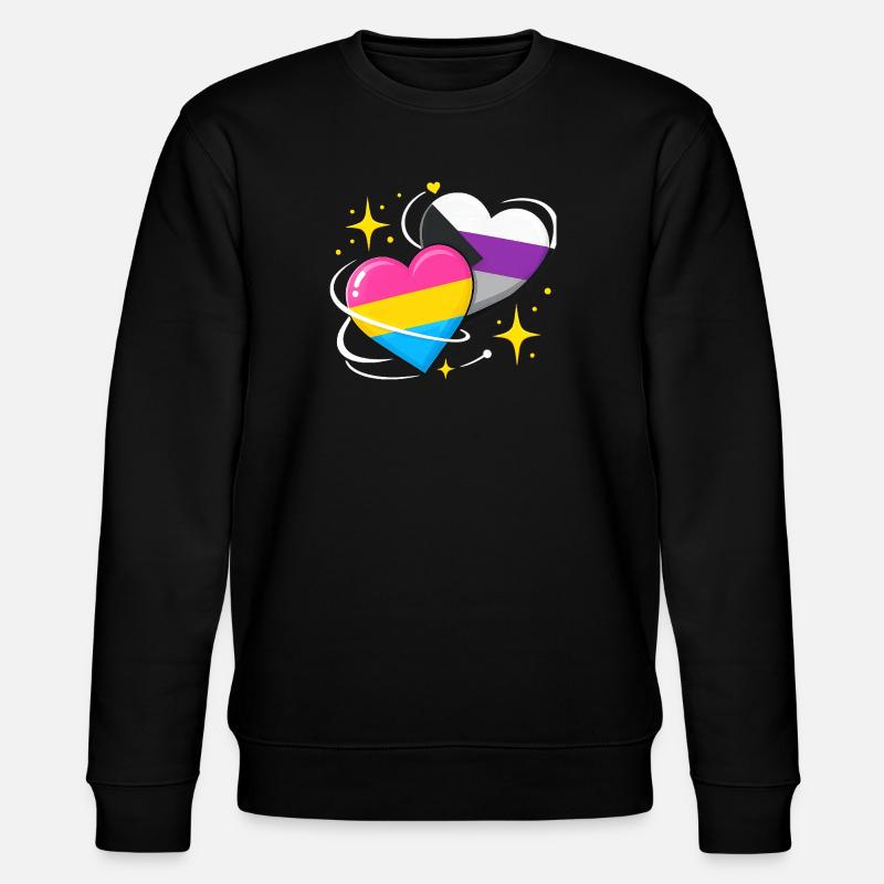 Panromantic Demisexual - Stanley/Stella CHANGER Unisex Organic Sweatshirt - black