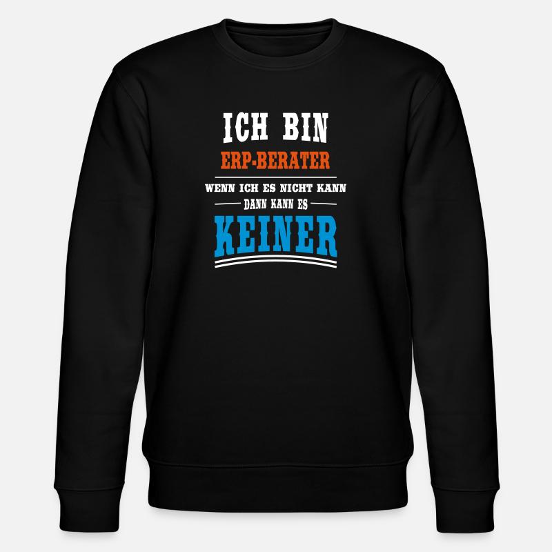 ERP - Berater Beruf - Stanley/Stella Unisex Bio-Sweatshirt CHANGER  - Schwarz