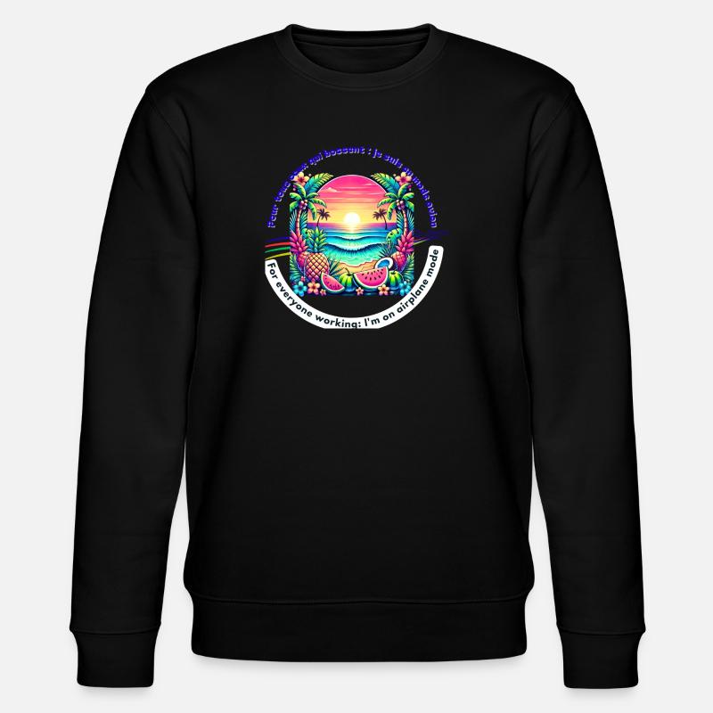 Vacances Sans Wifi - Sweat bio CHANGER Stanley/Stella Unisexe - noir
