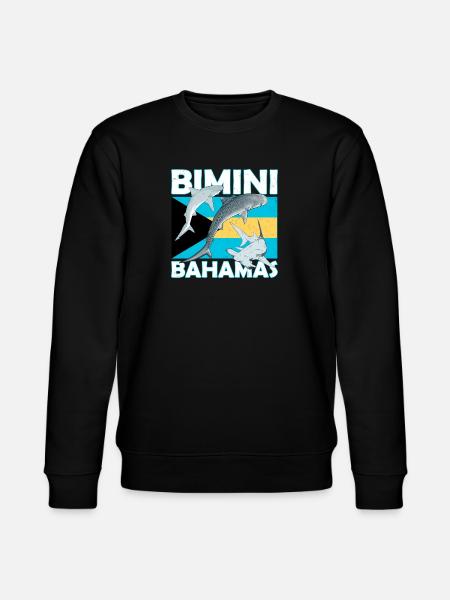 Bimini Bahamas Flag - Stanley/Stella CHANGER Unisex Organic Sweatshirt - black