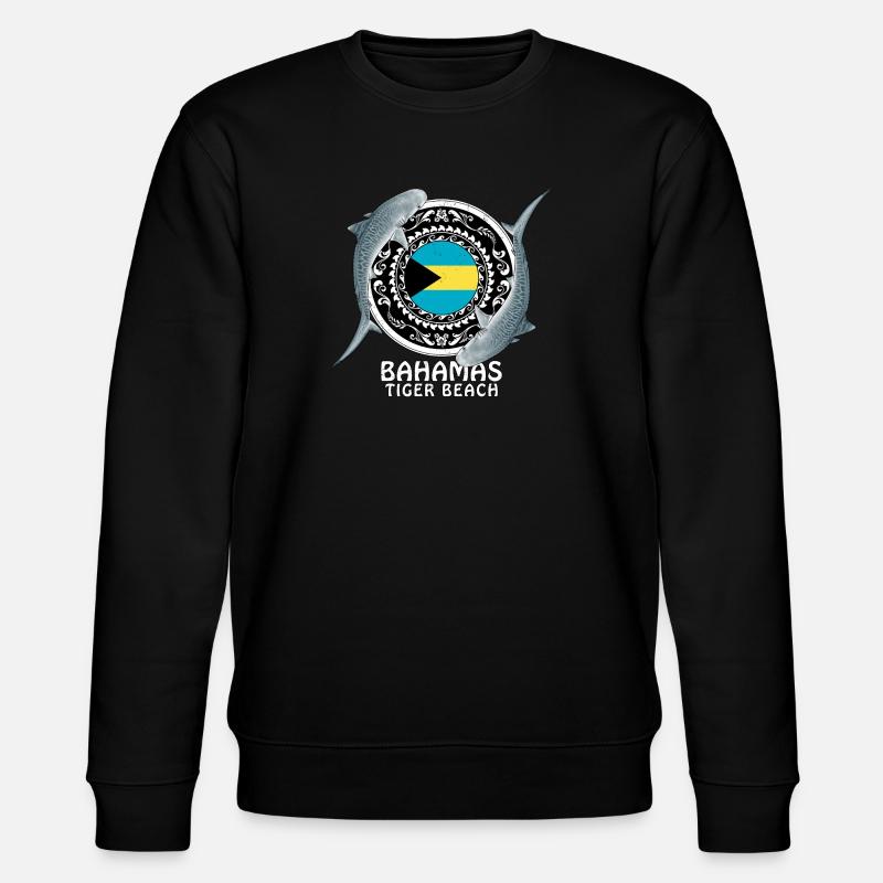 Tiger Beach Bahamas - Stanley/Stella CHANGER Unisex Organic Sweatshirt - black