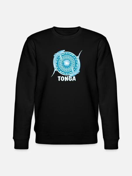 Tonga Blue Sharks - Stanley/Stella CHANGER Unisex Organic Sweatshirt - black