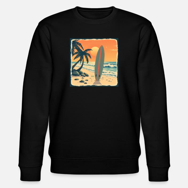 Endless Summer – Retro Surf Vibes - Stanley/Stella Unisex Bio-Sweatshirt CHANGER  - Schwarz