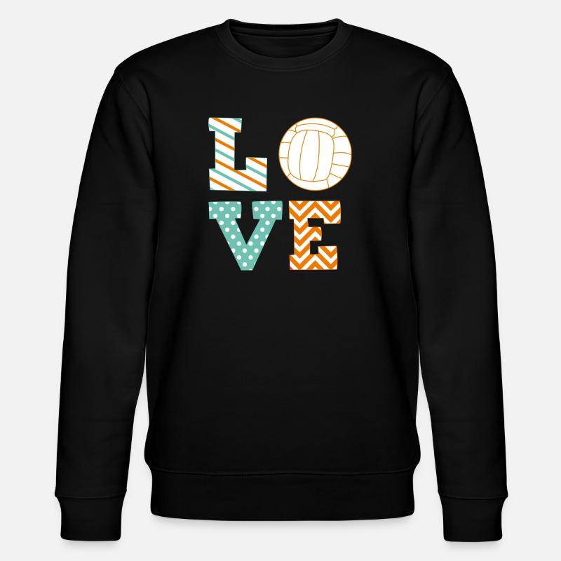 Volleyball - Stanley/Stella Unisex Bio-Sweatshirt CHANGER  - Schwarz