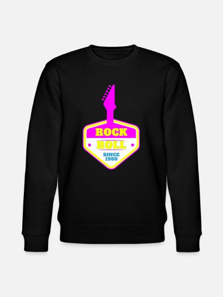 ROCK 'N' ROLL SINCE 1980 - Stanley/Stella CHANGER Unisex Organic Sweatshirt - black