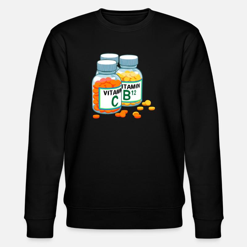 vitamines - Sweat bio CHANGER Stanley/Stella Unisexe - noir