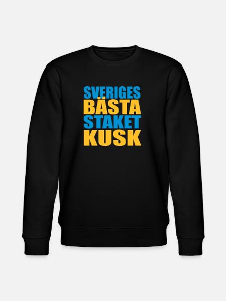 Sveriges bästa staketkusk! - Ekologisk sweatshirt CHANGER unisex från Stanley/Stella - svart
