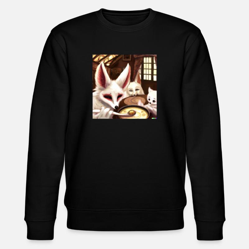 Fennek Desert Fox - Stanley/Stella CHANGER Unisex Organic Sweatshirt - black