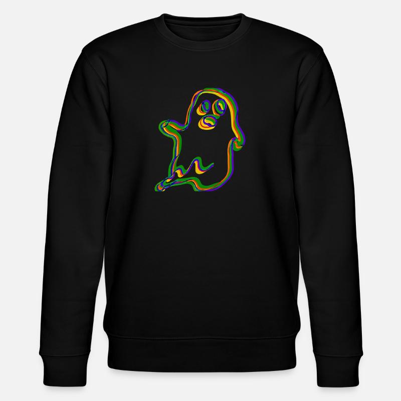 Bunter Geist - Stanley/Stella Unisex Bio-Sweatshirt CHANGER  - Schwarz
