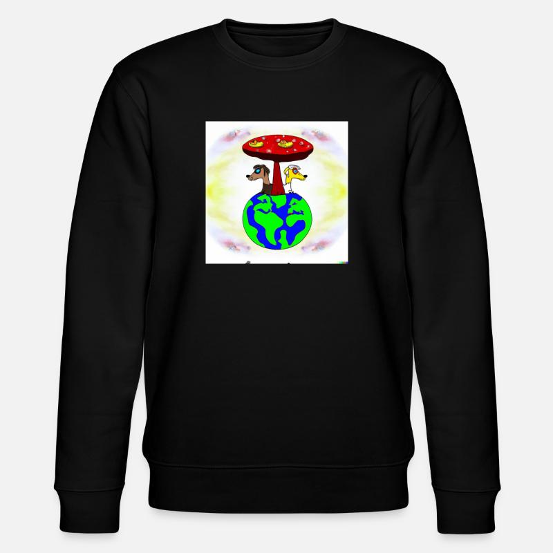Planet der Wölfe - Stanley/Stella Unisex Bio-Sweatshirt CHANGER  - Schwarz
