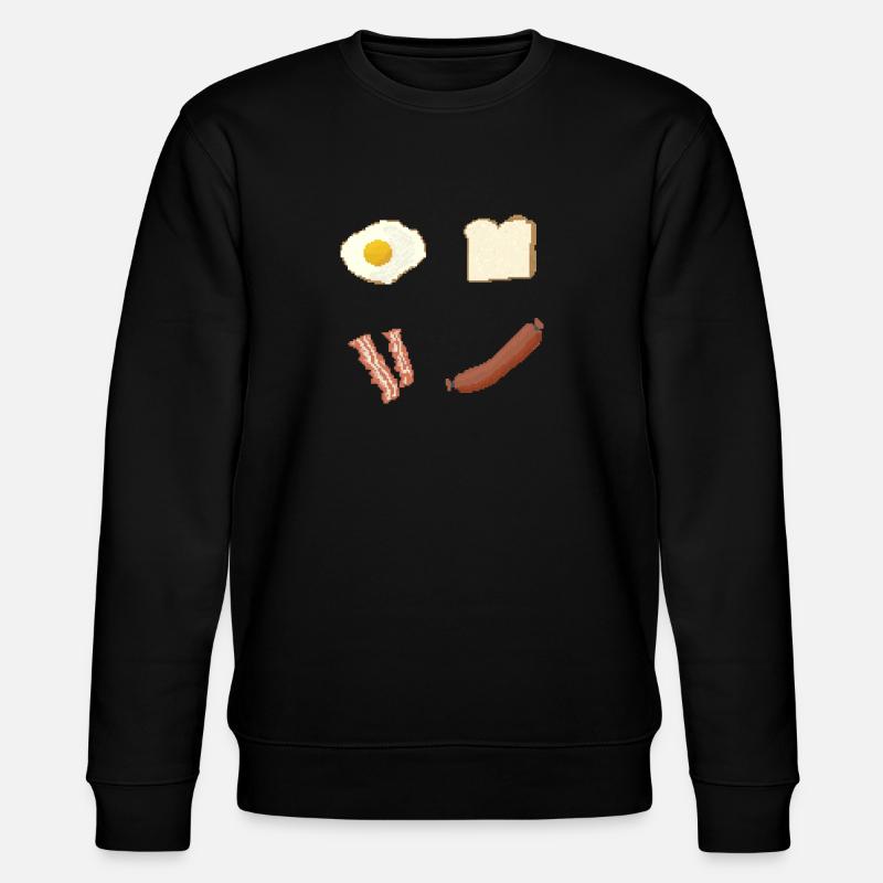 Breakfast - Stanley/Stella Unisex Bio-Sweatshirt CHANGER  - Schwarz