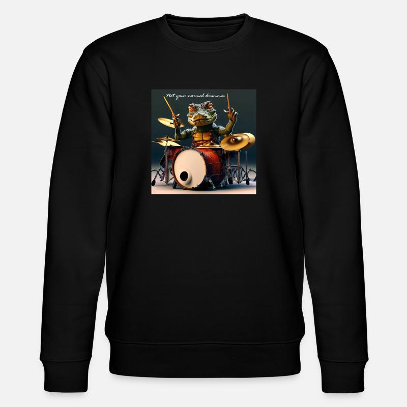 Drummer - Stanley/Stella Unisex Bio-Sweatshirt CHANGER  - Schwarz