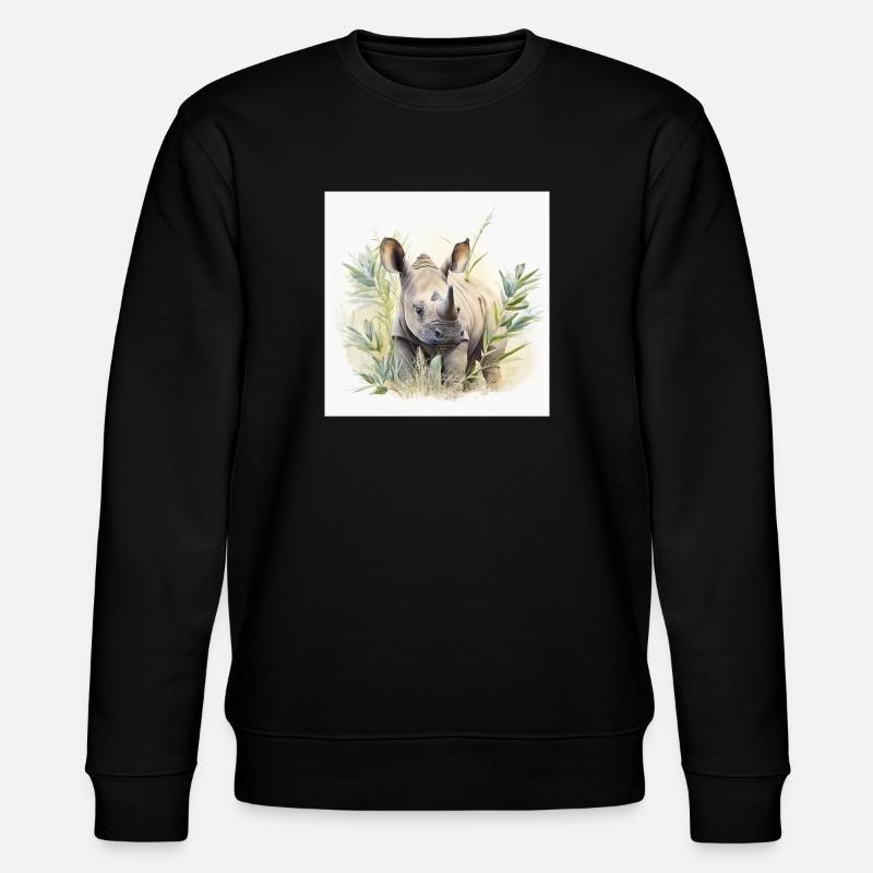 Nashorn - Stanley/Stella Unisex Bio-Sweatshirt CHANGER  - Schwarz