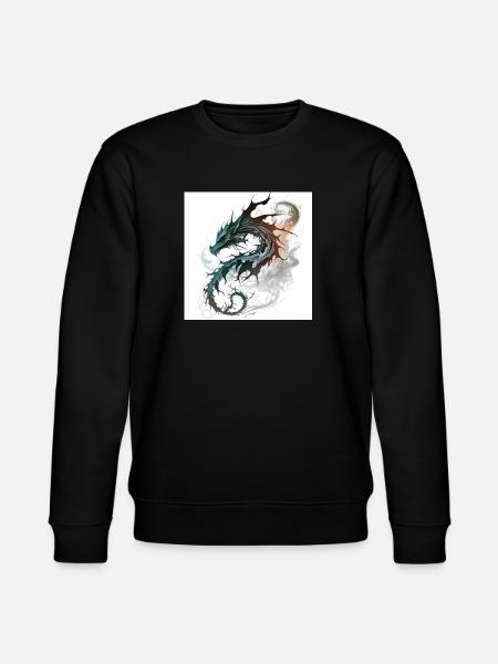 Dragón tribal ahumado - Sudadera ecológica unisex CHANGER de Stanley/Stella - negro