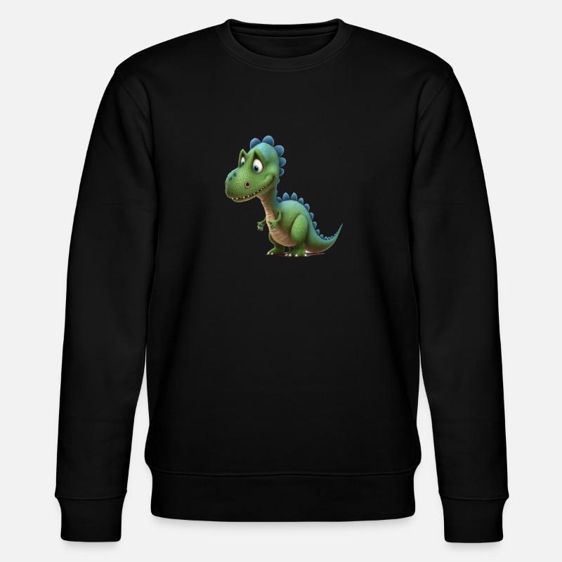 Dinosaurier Motiv - Stanley/Stella Unisex Bio-Sweatshirt CHANGER - Schwarz