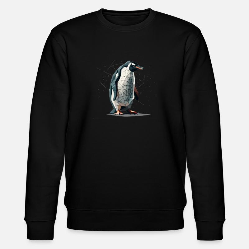 Pinguin - Stanley/Stella Unisex Bio-Sweatshirt CHANGER  - Schwarz