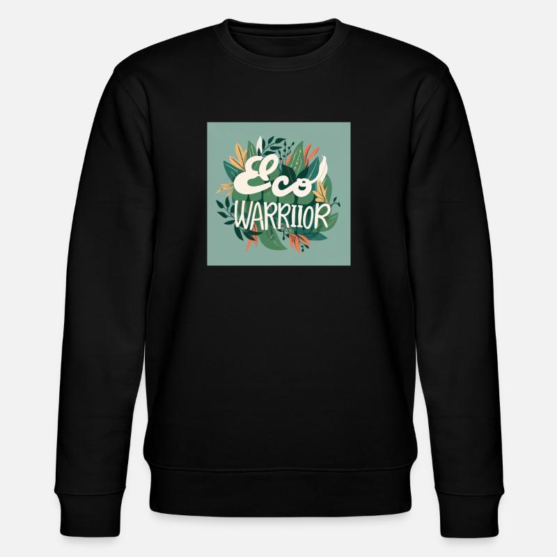 Eco Warrior - Stanley/Stella Unisex Bio-Sweatshirt CHANGER  - Schwarz