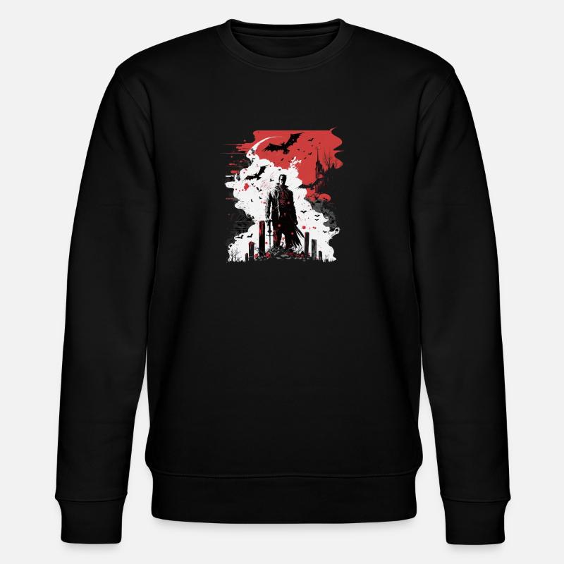 Dracula-Ständer - Stanley/Stella Unisex Bio-Sweatshirt CHANGER  - Schwarz