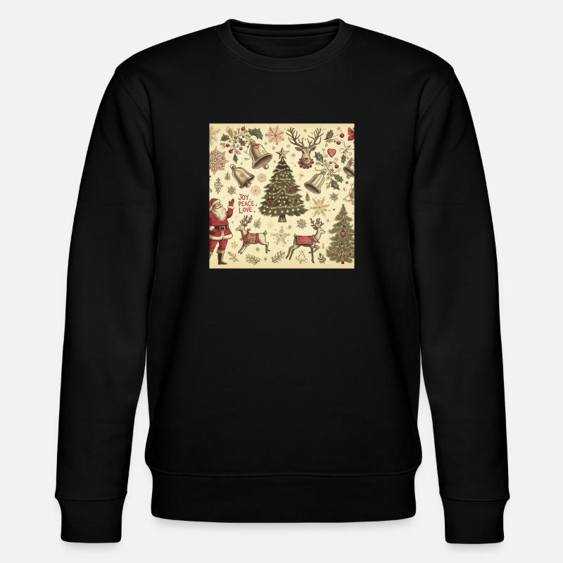 Winter Design - Stanley/Stella Unisex Bio-Sweatshirt CHANGER  - Schwarz