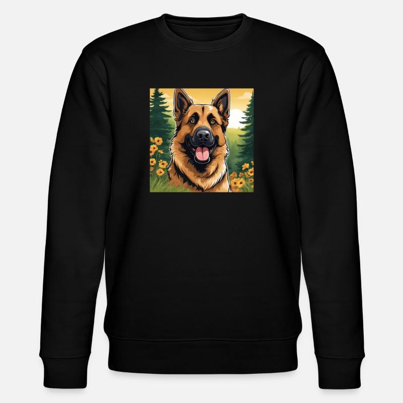 Schäferhund 2 - Stanley/Stella Unisex Bio-Sweatshirt CHANGER  - Schwarz