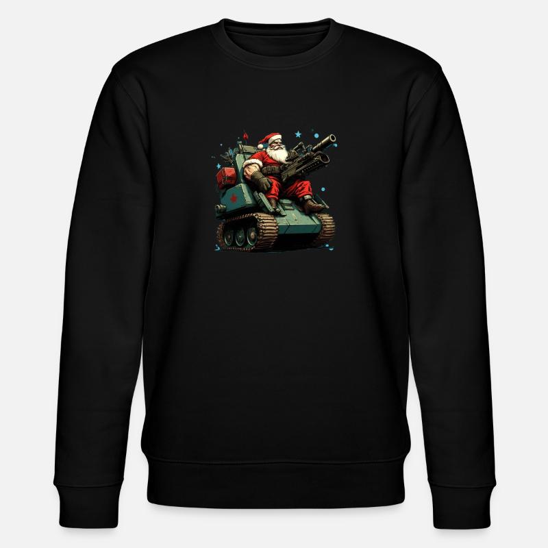 Weihnachtsmann - Stanley/Stella Unisex Bio-Sweatshirt CHANGER  - Schwarz