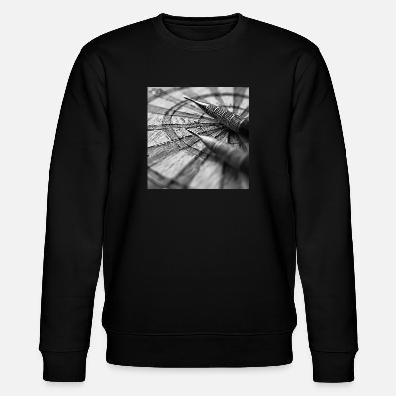 Dartboard - Stanley/Stella Unisex Bio-Sweatshirt CHANGER  - Schwarz