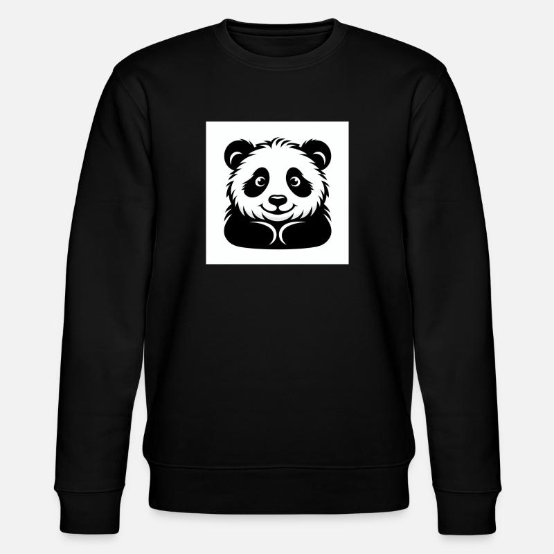 Ours panda joyeux - Sweat bio CHANGER Stanley/Stella Unisexe - noir