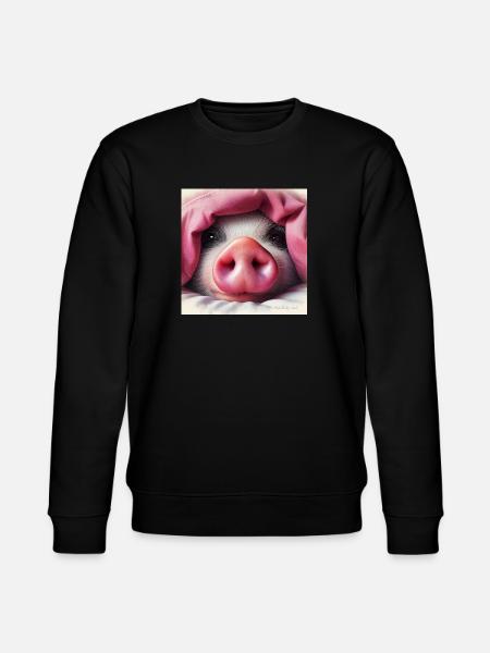 Aveva maiale. Adoro i maiali - Felpa ecologica unisex CHANGER di Stanley/Stella - nero