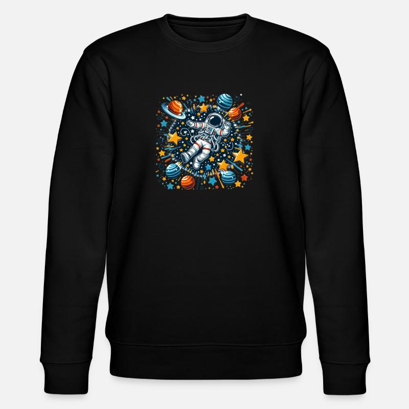 Astronaute dans l’espace - Sweat bio CHANGER Stanley/Stella Unisexe - noir