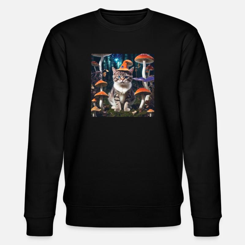 Magics chat champignon - Sweat bio CHANGER Stanley/Stella Unisexe - noir