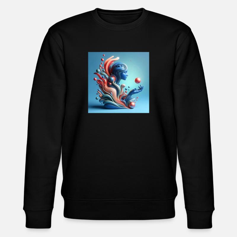 fec863cb d7a0 4d4a a82b 6b237c5f5f3b - Stanley/Stella CHANGER Unisex Organic Sweatshirt - black