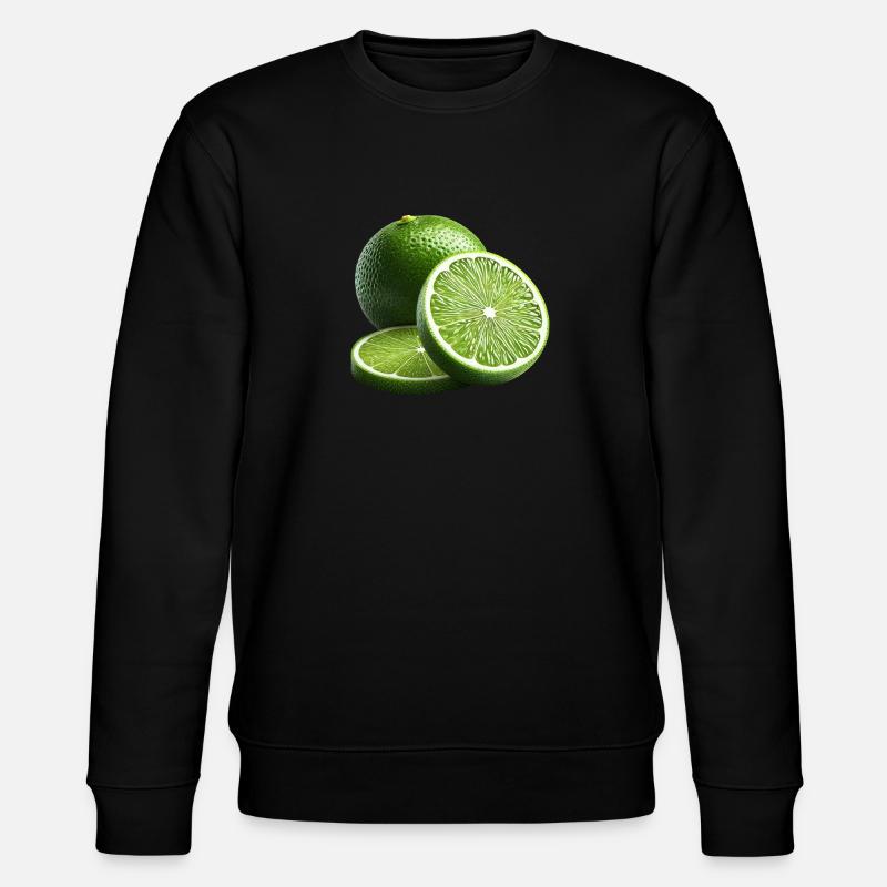 Limette - Stanley/Stella Unisex Bio-Sweatshirt CHANGER  - Schwarz