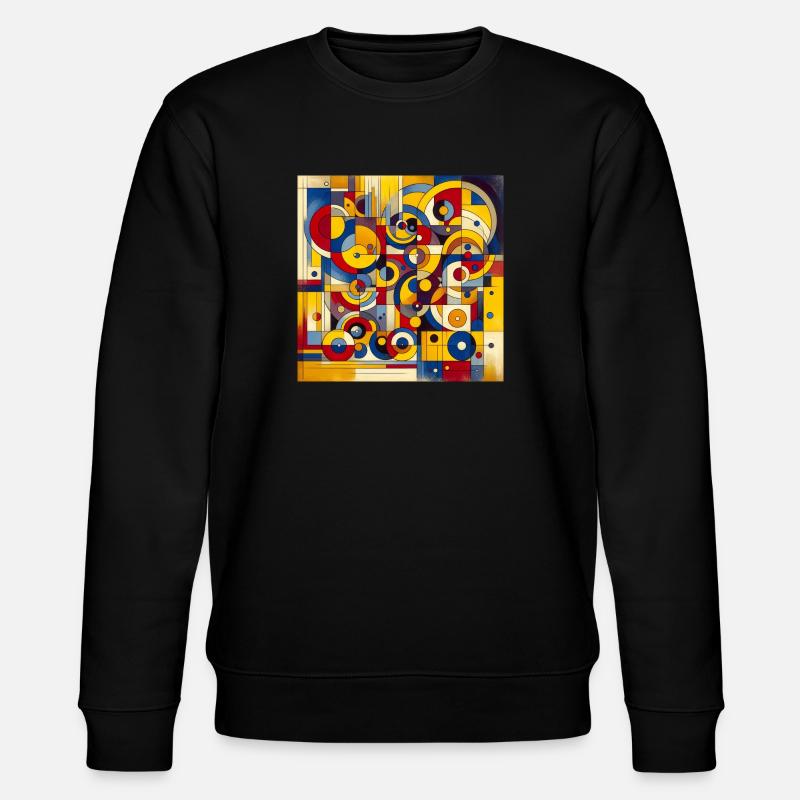 Abstrakte Kunst - Stanley/Stella Unisex Bio-Sweatshirt CHANGER  - Schwarz