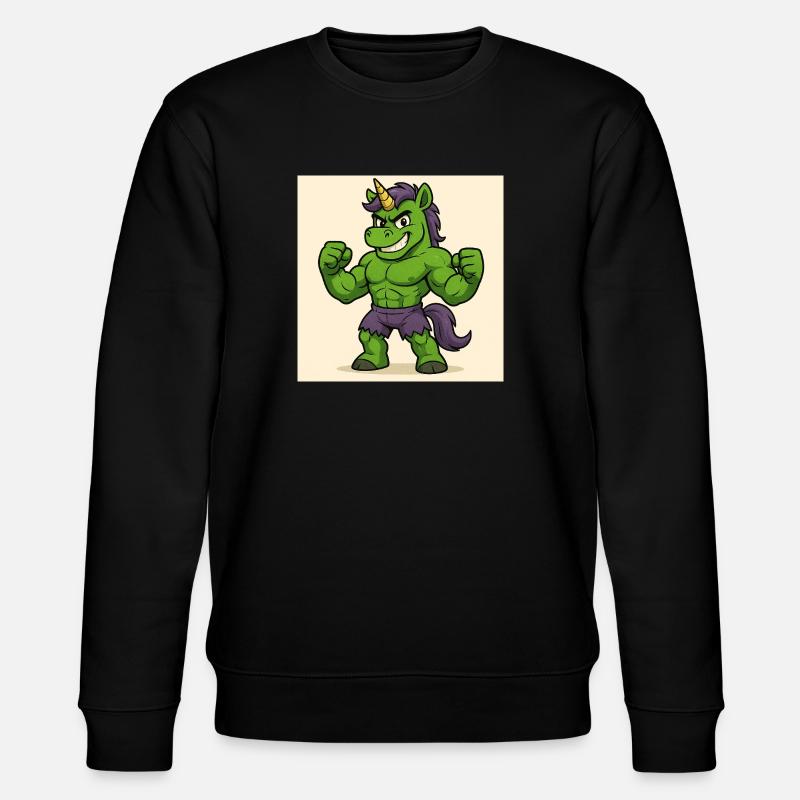 Hulkunicorn - Stanley/Stella Unisex Bio-Sweatshirt CHANGER  - Schwarz