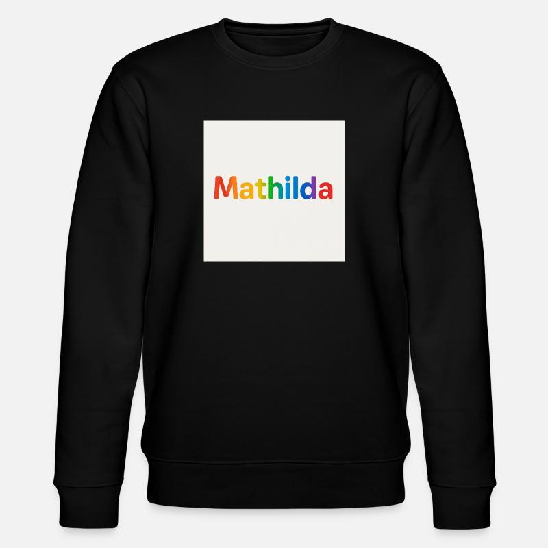QEDSW MATHILDA - Stanley/Stella Unisex Bio-Sweatshirt CHANGER  - Schwarz