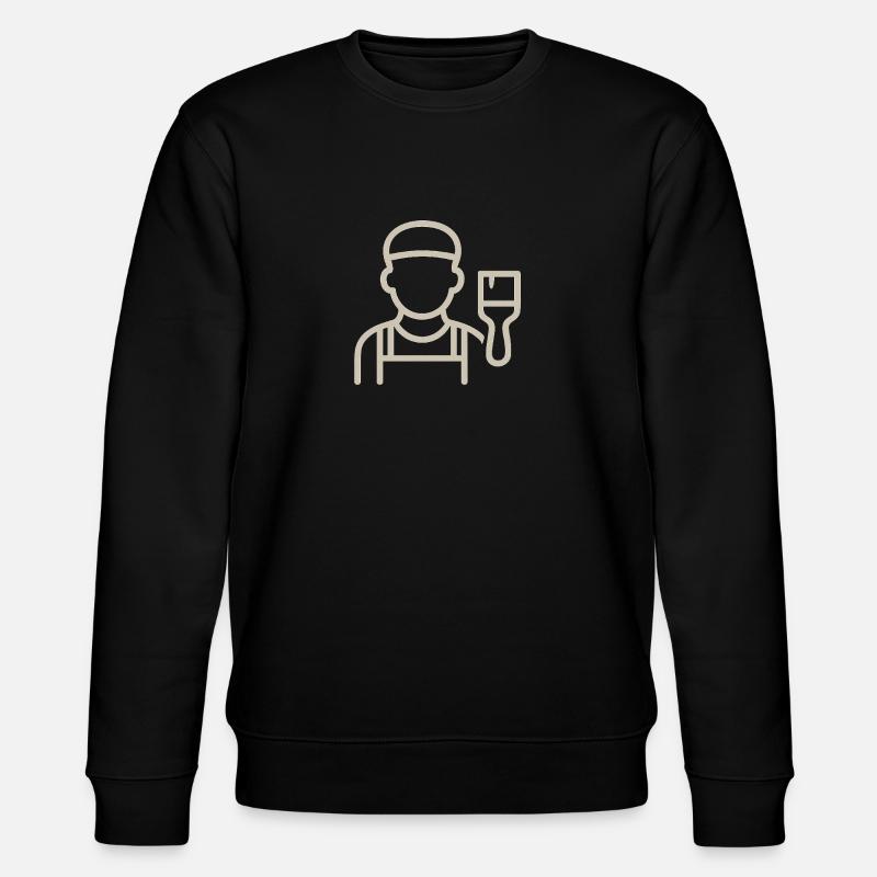 Der Maler - Stanley/Stella Unisex Bio-Sweatshirt CHANGER  - Schwarz