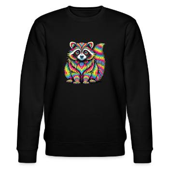 Hippie Festival - Stanley/Stella Unisex Bio-Sweatshirt CHANGER  - Schwarz - Vorne - Nik (191cm) & Marisol (170cm)