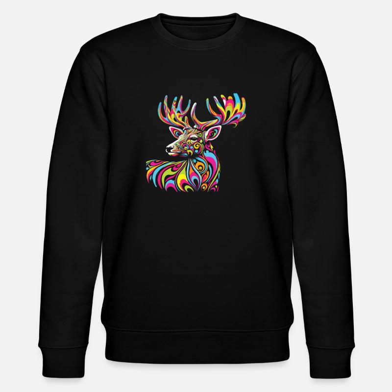 Hippie Festival - Stanley/Stella Unisex Bio-Sweatshirt CHANGER  - Schwarz