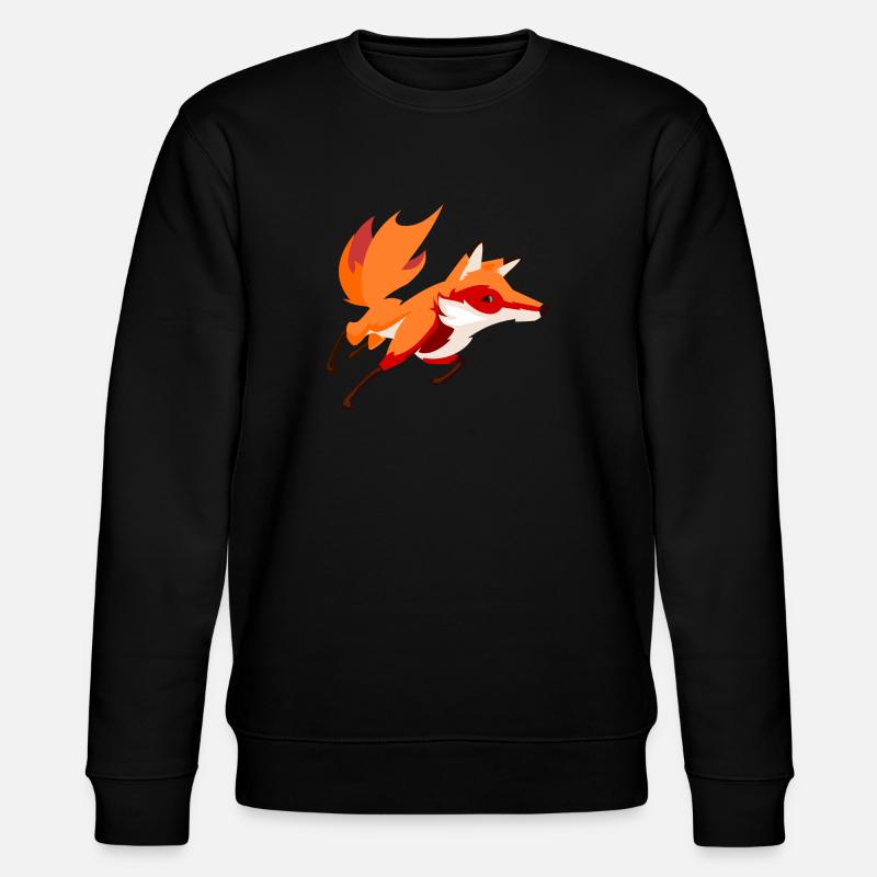 Fox - Stanley/Stella CHANGER Unisex Organic Sweatshirt - black