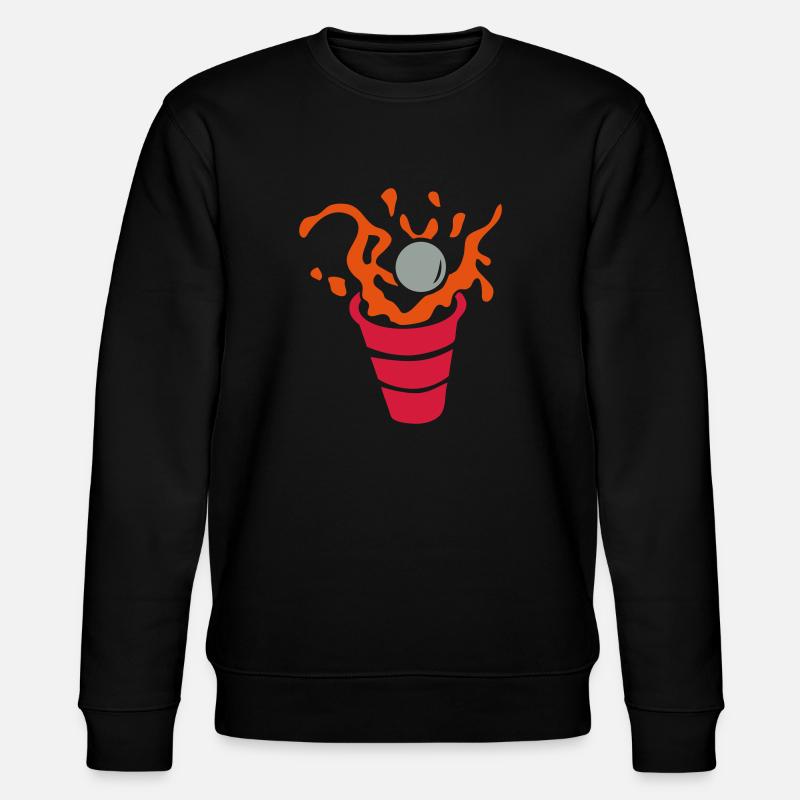 Bier-Pong-Glas eclaboussure1 - Stanley/Stella Unisex Bio-Sweatshirt CHANGER  - Schwarz