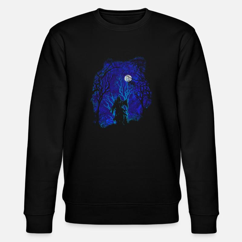 Scary Woods (Ghost) - Stanley/Stella Unisex Bio-Sweatshirt CHANGER - Schwarz