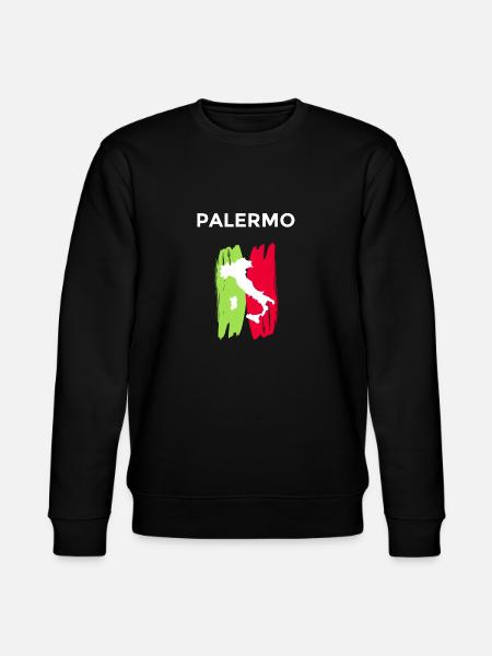 Geschenkidee für Bürger aus Palermo - Stanley/Stella Unisex Bio-Sweatshirt CHANGER - Schwarz