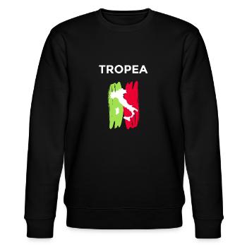 Gift Tropea Calabria souvenir - Stanley/Stella CHANGER Unisex Organic Sweatshirt - black - Front - Nik (191cm) & Marisol (170cm)